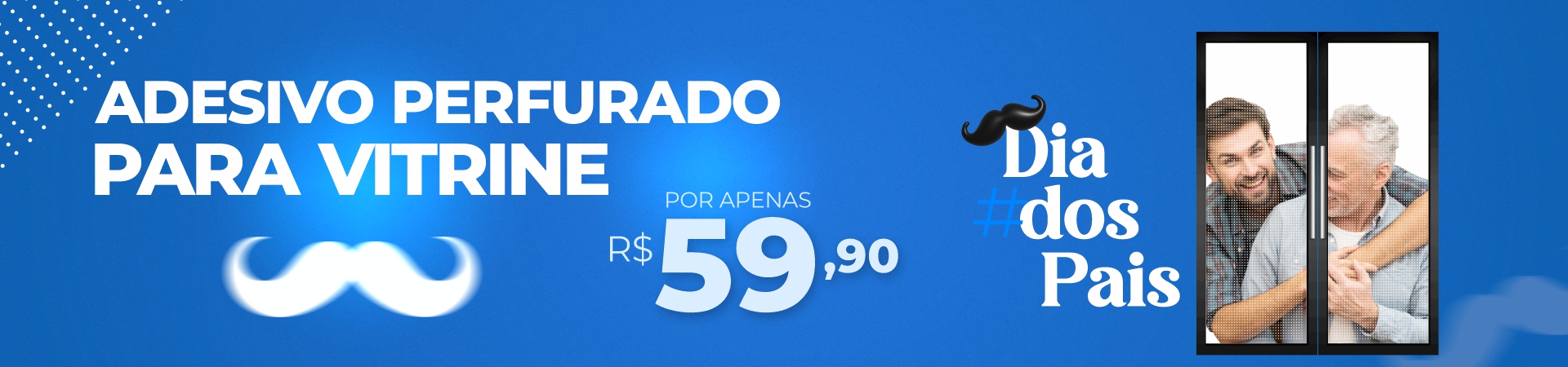 Adesivo Perfurado