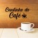 Acrílico Decorativo com frase Cantinho do Café