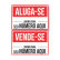 PLACA IMOBILIÁRIA ADESIVADA