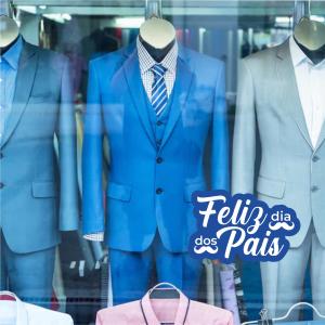 Adesivo Feliz dia dos Pais | Para Vitrine Adesivo Vinil 40x26cm 4x0  Com Recorte 