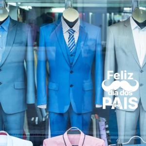 Adesivo Feliz dia dos Pais | Para Vitrine Loja Adesivo Vinil 50CM 4x0  Com Recorte 