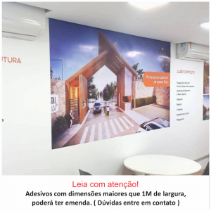 Adesivo p/ Parede   4x0 CMYK  Com Acabamento 