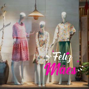 Adesivo Para Vitrine | Feliz dia das Mães Splash Adesivo Vinil  4x0   
