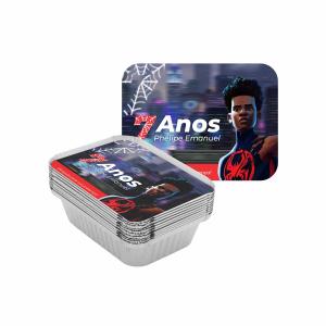 Adesivos P/ Tampa Marmitinhas | Homem Aranha Adesivo Vinil 9x12 4x0   