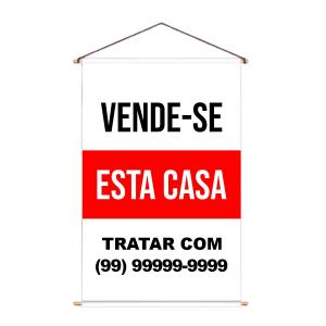 Banner - Anúncio Lona 280g  4x0  Madeira e Cordinha 