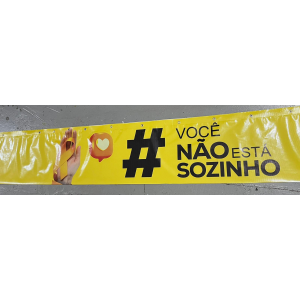 Faixa Reforço e Ilhós Lona  Impressão Digital Solvente 4 cores  Reforço e Ilhós 